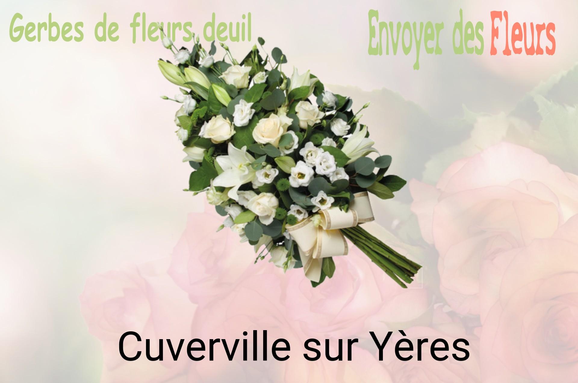 Gerbe de fleurs de deuil livrée à Cuverville-sur-Yères